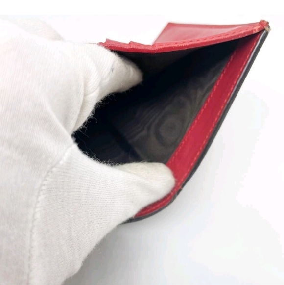 Gucci Bi-fold Wallet GG Supreme Cherry Brown Leather - Picture 7 of 7